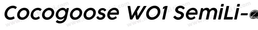 Cocogoose W01 SemiLi字体转换